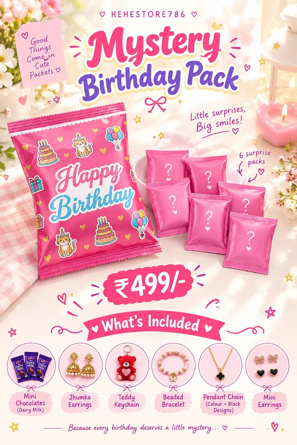 Mystery birthday pack