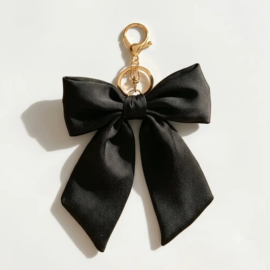 Black Trendy bag charm
