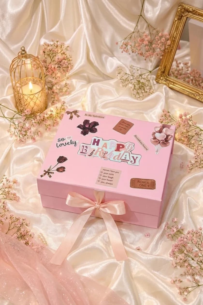 Pink birthday hamper — 2