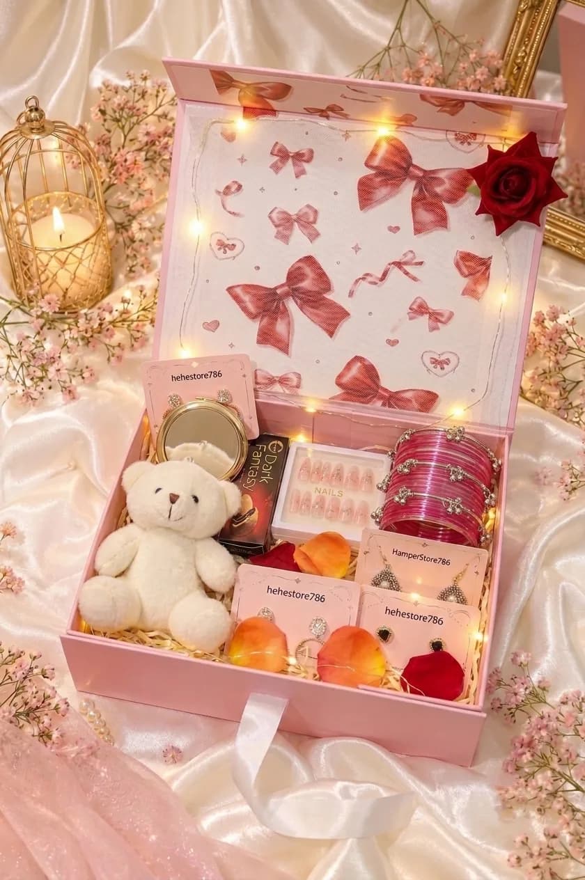Pink birthday hamper — 1