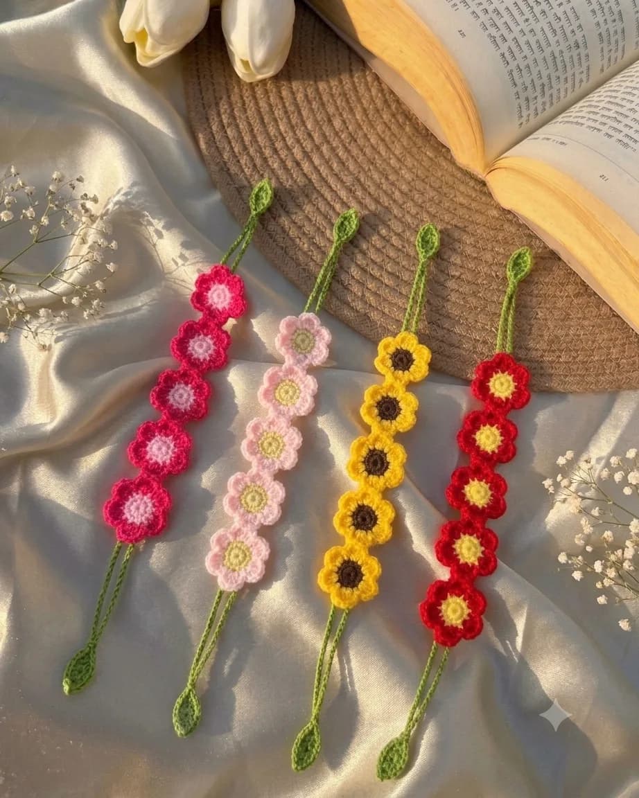 Crochet flower hairband — 1